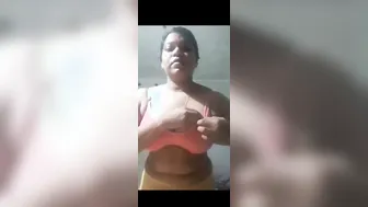 Married Woman Stripping Her Blouse Revealing Huge Tits