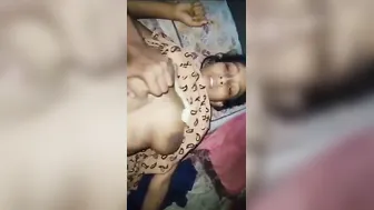 GF Getting Her Hairy Pussy Pounded After Boob Massage