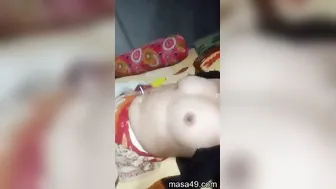 Wife Stripping Out Of Her Saree Taking Naughty Pics For Him