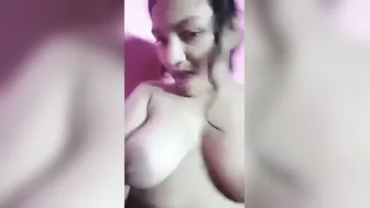 Desi Babe Pressing Her Tits Fingering Herself Going Crazy