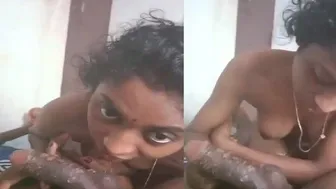 Wife Sucking Off Her Man Tasting Him Before Riding It Good