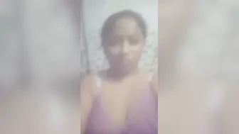 Busty Married Babe Flashing Her Big Round Tits On Webcam