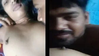 Wife Feeding Her Swollen Nipples To Hubby In Intimate Moment