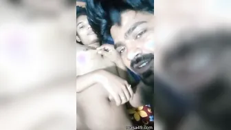 Wife Feeding Her Swollen Nipples To Hubby In Intimate Moment