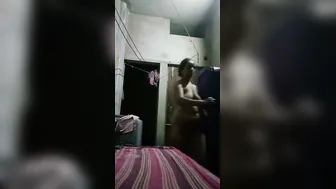 Mature Woman Naked In Her Room Playing With Herself Alone