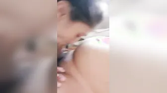 Slim Wife Kissing And Sucking Her Man In Bathroom Morning Sex