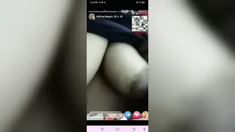 Married Woman Flashing Her Big Boobs On Video Call Secretly