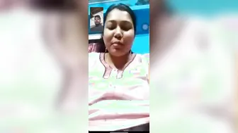 Cheating Wife Showing Her Tits And Pussy On Video Call Again