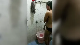 Young Wife Bathing Naked Under Shower Caught In Viral Video