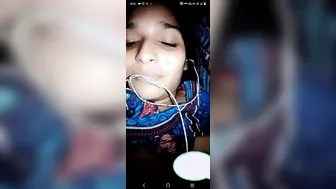 Horny Girl Showing Her Lusty Expressions During Video Chat