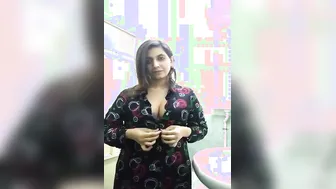 Milf Strips Naked Teasing Lover On Late Night Video Call