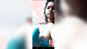 Cute GF Showing Her Boobs During Private Video Call