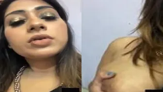 Classy Babe Revealing Her Perfect Boobs On Video Call For Me