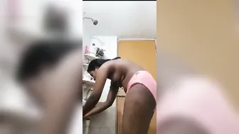 My Girl Bathing Naked In Bathroom Recording Herself Getting Wet