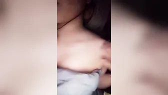 Gorgeous GF Exposing Her Tits To Lover At Midnight