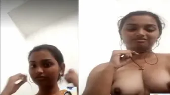 GF Going Topless During Our Private Video Call Together