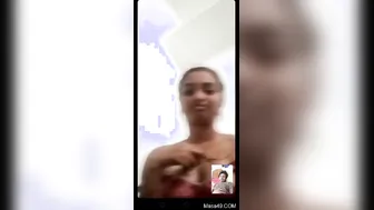 GF Going Topless During Our Private Video Call Together