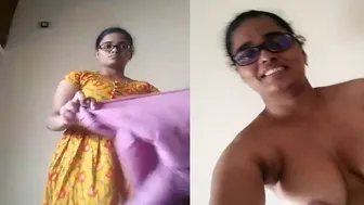 Nerdy Girl With Glasses Stripping Naked Showing Pussy And Boobs
