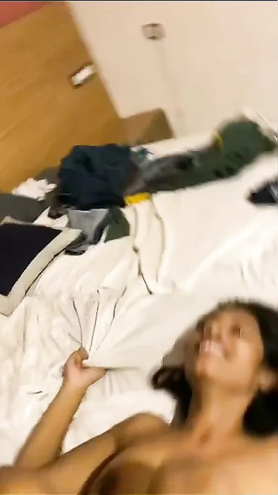 College Girl Having Secret Sex With Boyfriend In Hotel Room Late