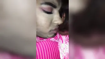 Blonde Indian Babe Stripping And Showing Off Her Natural Boobs