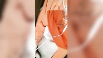 Glasses Wearing Cutie Stripping Down Talking Dirty For Boyfriend
