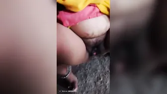 Mature Village Aunty Spreading Her Hairy Pussy On Webcam
