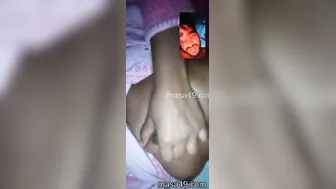 Horny GF Getting Topless During Wild Video Chat