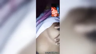 Horny GF Getting Topless During Wild Video Chat