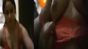 Hot Pakistani Babe Jerking Off Her Client's Hard Dick