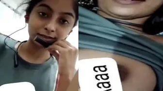 My GF Showing Her Tits On Cam For The Very First Time