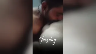 Making Out With Petite GF Sucking On Her Hard Nipples