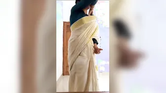 Indian Wife Stripping Saree Off Exposing Her Nude Body Fully