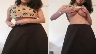 Indian Babe Stripping Off Her Clothes Showing Her Big Tits
