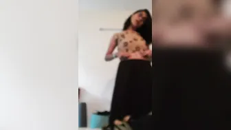 Indian Babe Stripping Off Her Clothes Showing Her Big Tits