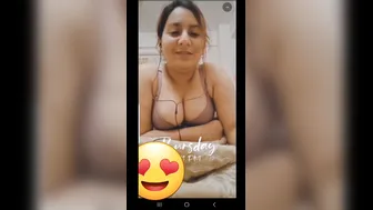 Desi Slut Smoking Topless While Teasing On Video Chat For Money