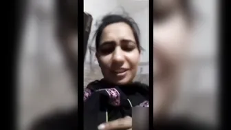 Busty Indian Girl Filming Topless Selfie Showing Big Boobs