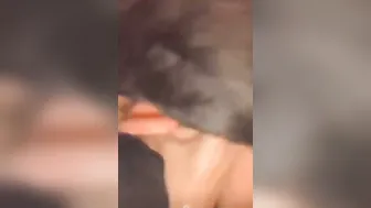 Couple Making Out And Sucking Her Tits In Bedroom Scandal