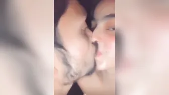 Couple Making Out And Sucking Her Tits In Bedroom Scandal