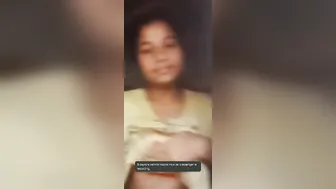 GF Lifting Her Top Revealing Perfect Tits For Camera