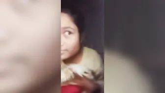 GF Lifting Her Top Revealing Perfect Tits For Camera