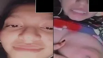 GF Flashing Tits During Naughty Video Call Session