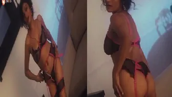 South Indian GF Posing Naked In Lingerie Teasing