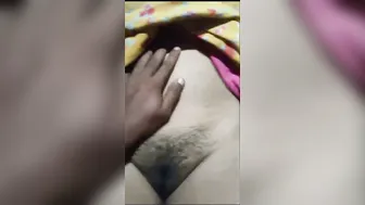 Sexy GF Showing Her Boobs And Hairy Pussy Teasing