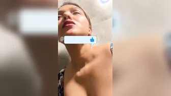 Topless Indian Babe Giving Amazing Blowjob While Showing Boobs