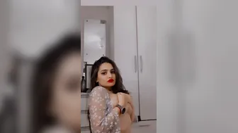 Desi Babe Showing Off Her Massive Natural Tits In Bedroom