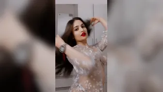 Desi Babe Showing Off Her Massive Natural Tits In Bedroom