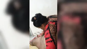 Village Randi Giving Oral Service To Her Regular Paying Client