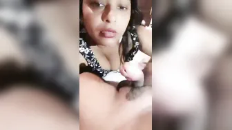 Aunty Sucking Neighbor Cock Before Letting Him Fuck Her Hard