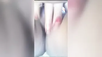 Indian GF Spreading Legs Showing Her Dripping Pussy