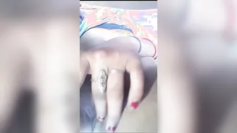 Indian GF Spreading Legs Showing Her Dripping Pussy